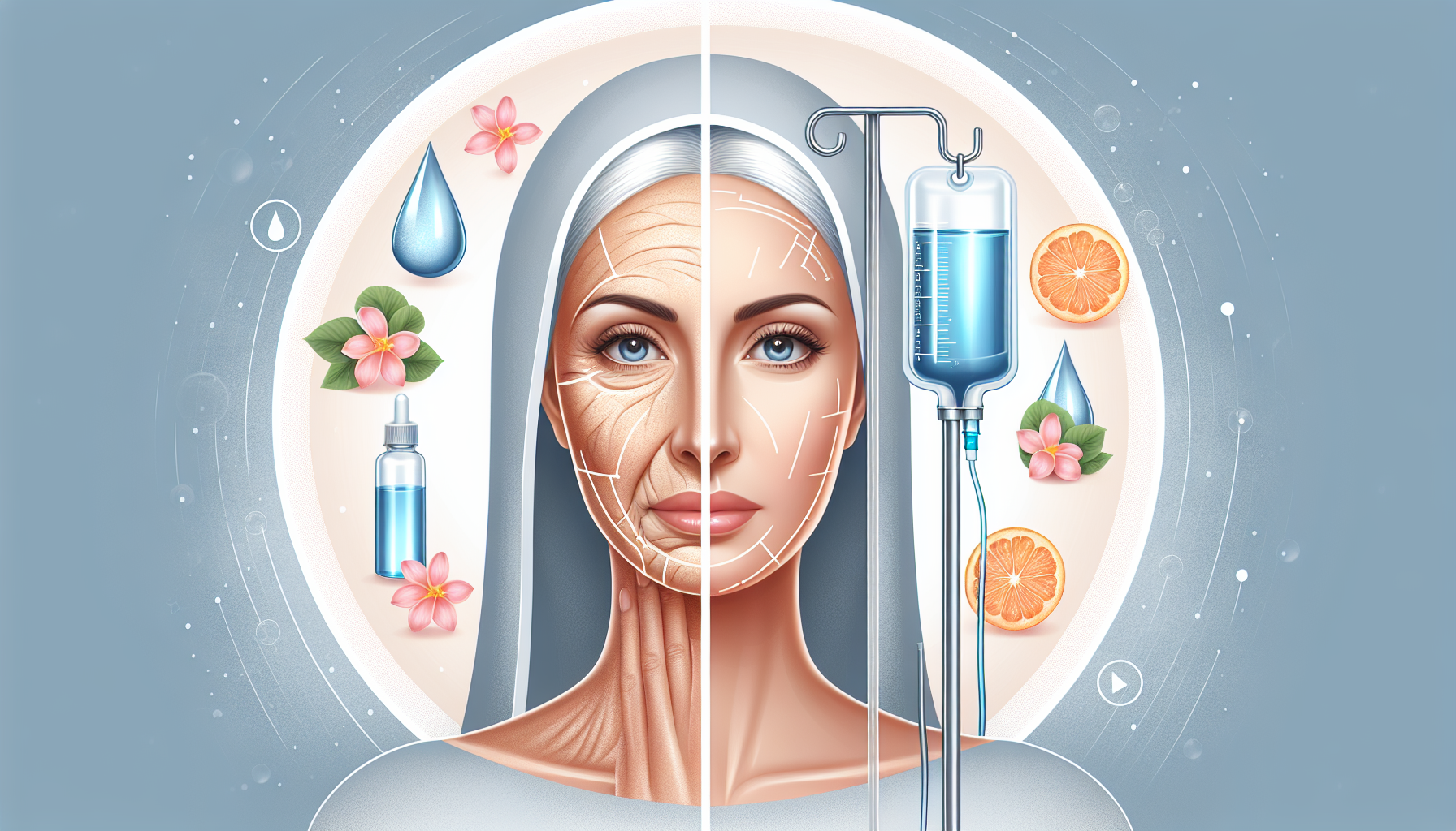 Омолаживающая инфузионная терапия: преимущества капельниц против старения